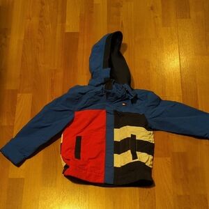 Tommy Hilfiger Kids Raincoat Like New Size 6 7 Adaptable Special Needs Magnetic